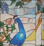 Cross Stitch Bazaar - Stained Glass Peacock