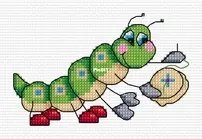 Stitchy Caterpillar by Durene Jones - Free