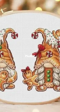 MIYAstitch - Gingerbread Gnomes by Minasyan Yana