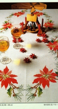 Permin - 44-5233, 58-5233 Christmas Tablecloth XSD