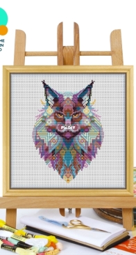 Awesome Pattern Studio - CS1309 - Mandala Maine Coon Cat XSD