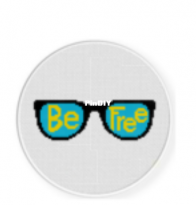 Daily Cross Stitch - Be Free Glasses