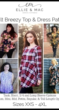 Ellie and Mac - Breezy Top and Dress - Sizes XXS-4XL