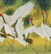 I LOVE CrossStitch - OT-047 Nine Cranes and Pine Longevity