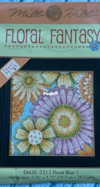 Mill Hill - Floral Fantasy - DM30-2213 - Floral Blue 1