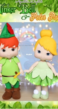 Cubinhos de Açucar - Raquel Rodrigues - Tinker Bell e Peter Pan - Portuguese