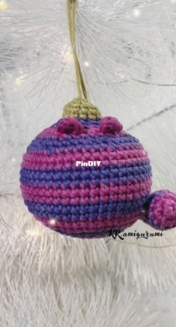 KR amigurumi - Karina Romero - Cheshire Cat - Gato de Cheshire - Spanish - Free