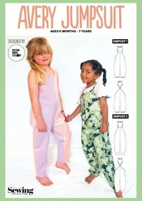 Paper Scissors Pattern - Avery Jumpsuit - Ages 0 Months -7 years