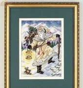 Dimensions - The Gold Collection Petites 8560 Mountain Santa