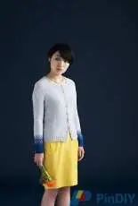 Letes Knits-Dipped Cardigan by Justyna Lorkowska