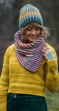 Plumped Up Cowl by Andrea Mowry - Drea Renee Knits