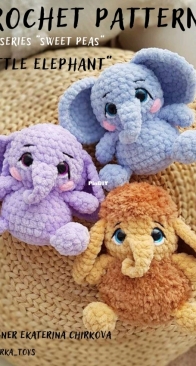 Chirka Toys - Ekaterina Chirkova - Sweet Peas - Little Elephant