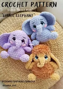 Chirka Toys - Ekaterina Chirkova - Sweet Peas - Little Elephant