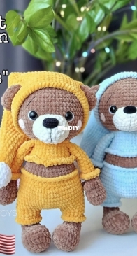 Ka.malinka Toys - Elizabeth Kamalina - Bear in Pajamas
