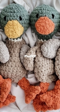 The Cosy Stitch - Tara Farrell - Derbie the Duck Snuggler