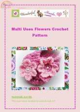 Wonderful Hands- Maria Manuel-  Multi Uses Flowers Crochet Pattern