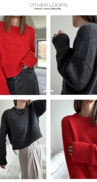 Eyelet Loop Sweater by Other Loops