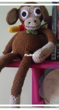 Joanita Theron Designs - Creative Crochet Workshop - Joanita Theron - Floppy Monkey Doll