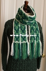Noelle Stiles - Verde Cable Scarf