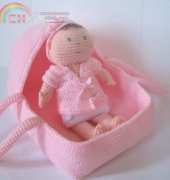 CrochetNPlayDesigns - CraftyAnna - Bassinet baby carier