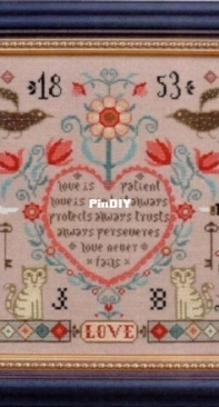 Creative Poppy - Barbara Ana Designs BAN235-082017 Love Never Fails XSD