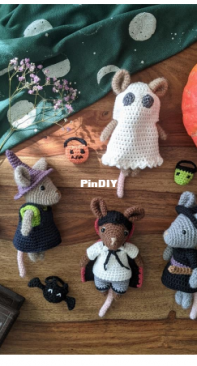 La Fabrique des Songes - Melanie Goossens - The Mice Family - Halloween collection