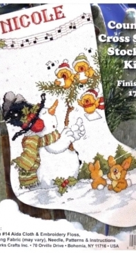 Design Works 5407 Singing In The Snow Stocking XSD