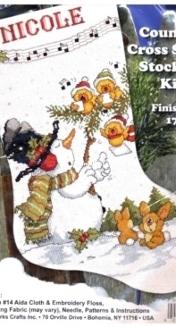 Design Works 5407 Singing In The Snow Stocking XSD
