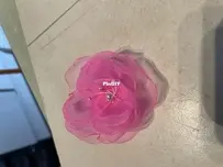 A handmade flower