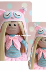Mollis Handmade Studio - Olga Povzun - Doll in Owl Hat - Russian - Translated