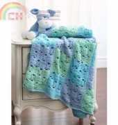 Bernat Baby sport... 3 color blanket    free