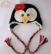 Little Abbee -Bailee L. Wellisch - Penguin Earflap Hat