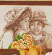 Coricamo 8208 - Children with Flowers From Dein Kreuzstich Magazin 01-2012