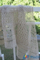 St-Guénolé Shawl by Hélène2.3 Soie et laine-English,French-Free