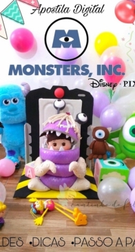 Cantinho do Feltro - Fabiana Cristina - Monsters Inc - Portuguese