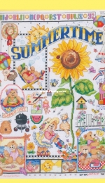 Summertime Sampler by Linda Gillum from Cross Stitch Gold 22 XSD