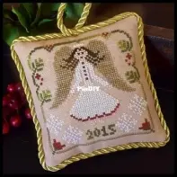 Little House Needleworks LHN Ornnament 2015 Sampler Tree #12-Christmas Angel XSD
