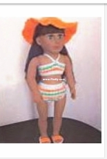 Andees Memories - Bathing Suit - 18 inches Doll Clothes