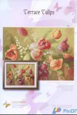 I Love CrossStitch ILCS FDV-006 - Terrace Tulips