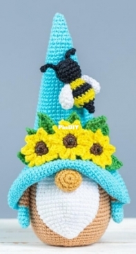 Mufficorn - Olga Chemerys - Gnome with sunflowers and bee