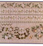 DMC XC1067 - White Roses ABC