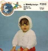 Peter Pan. P293. Childs Jacket and Bonnet