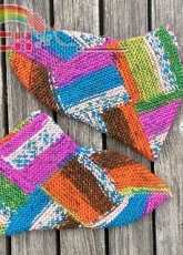 The K-Method (no-sew slippers) by A. Satatieto - free