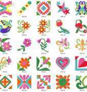 Janome Memory Card-1008  Small Floral Collection - Machine Embroidery/ME