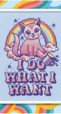I Do What I Want by Emma Congdon from Cross Stitch with Cattitude PCS + XSD