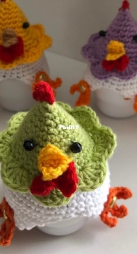 Mrs Hooked - Egg Warmer Chicken - Eierwarmer kip - Dutch - Free