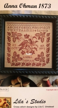 Lilas Studio 0120 -  Sampler Reproduction Anna Ohman 1873  XSD + PCS