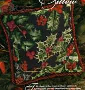 Holly Pillow by Donna Vermillion Giampa from Just Cross Stitch Dec 2000