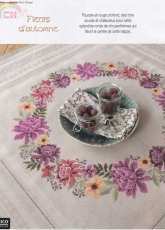 Fleurs dAutomne Tablerunner from Point de Croix Magazine 94