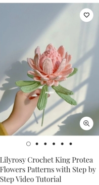 King Protea Flowers Pattern by Lilyrosy